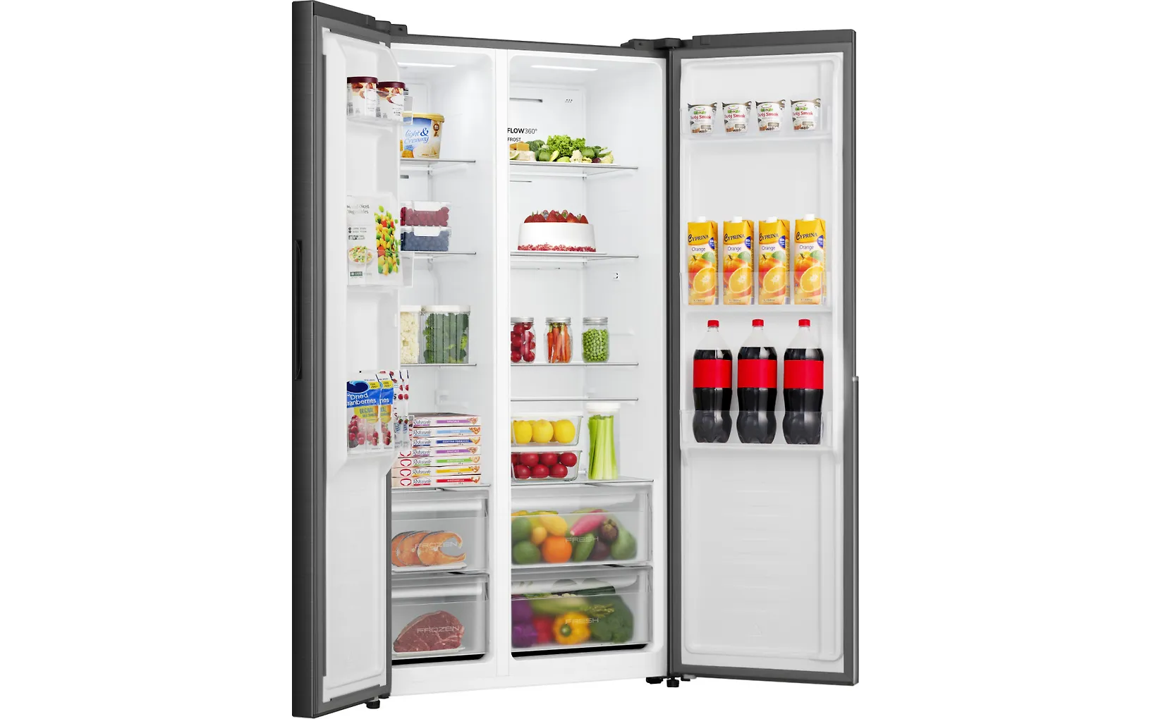 Gorenje NRS917E41BX Side-by-side, svart