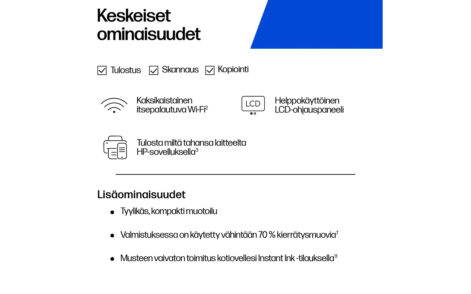 HP DeskJet 2922 All-in-One mustesuihkutulostin - E-store.fi