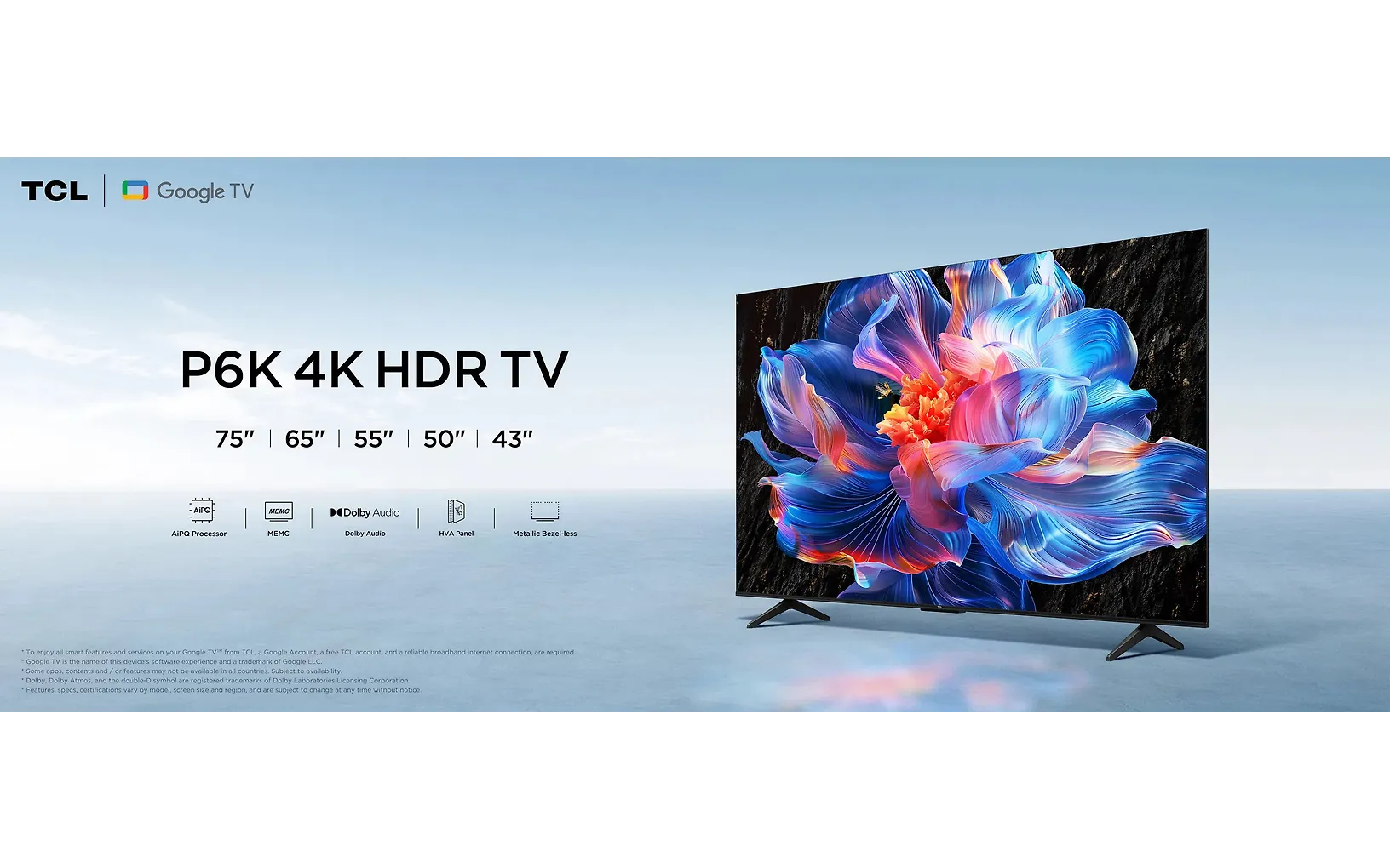 TCL 55" P69K – 4K LED Google TV