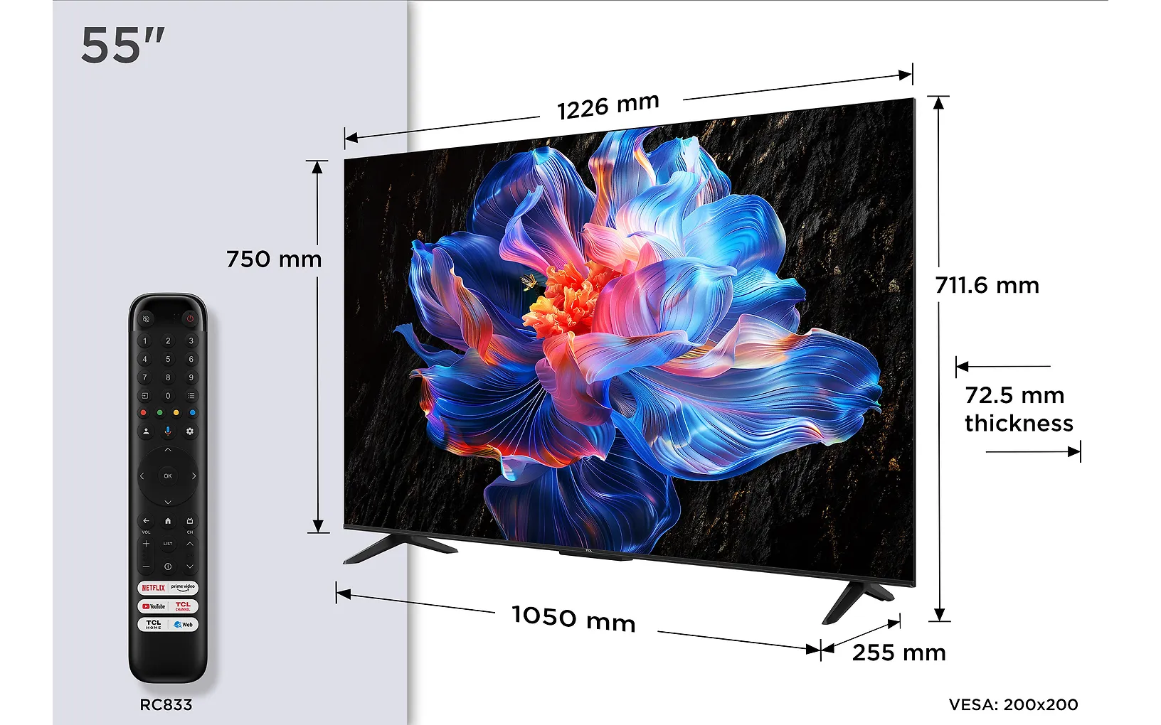 TCL 55" P69K – 4K LED Google TV