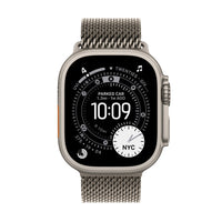 Apple Watch Ultra 3 (GPS + Cellular) 49 mm luonnonvaalea titaanikuori ja luonnonvaalea milanolaisranneke, keskikokoinen