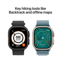 Apple Watch Ultra 3 (GPS + Cellular) 49 mm luonnonvaalea titaanikuori ja luonnonvaalea milanolaisranneke, keskikokoinen