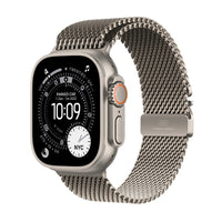 Apple Watch Ultra 3 (GPS + Cellular) 49 mm luonnonvaalea titaanikuori ja luonnonvaalea milanolaisranneke, keskikokoinen