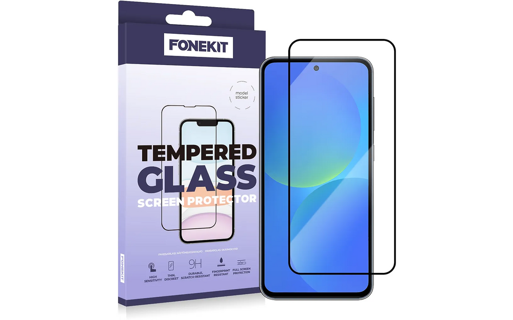 FoneKit Full Cover panssarilasi, Samsung Galaxy A37/A57