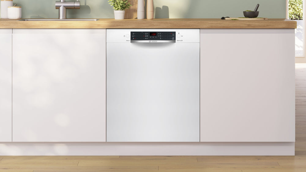 Bosch SMU26AW11S Serie 2 työtason alle sijoitettava astianpesukone, 60 cm, valkoinen – kuva 2