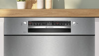Bosch SMU2HVS06E Serie 2 työtason alle sijoitettava astianpesukone, 60 cm, harjattu teräs