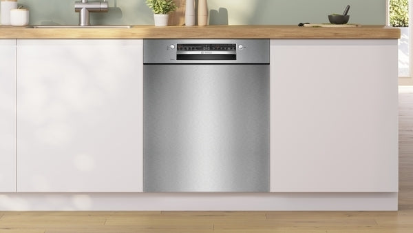 Bosch SMU2HVS06E Serie 2 työtason alle sijoitettava astianpesukone, 60 cm, harjattu teräs