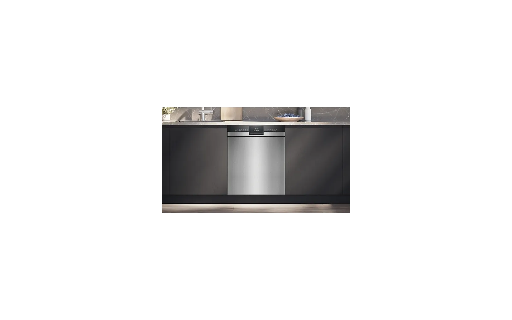 Siemens SN43HS03TE iQ300 työtason alle sijoitettava astianpesukone, 60 cm, harjattu teräs