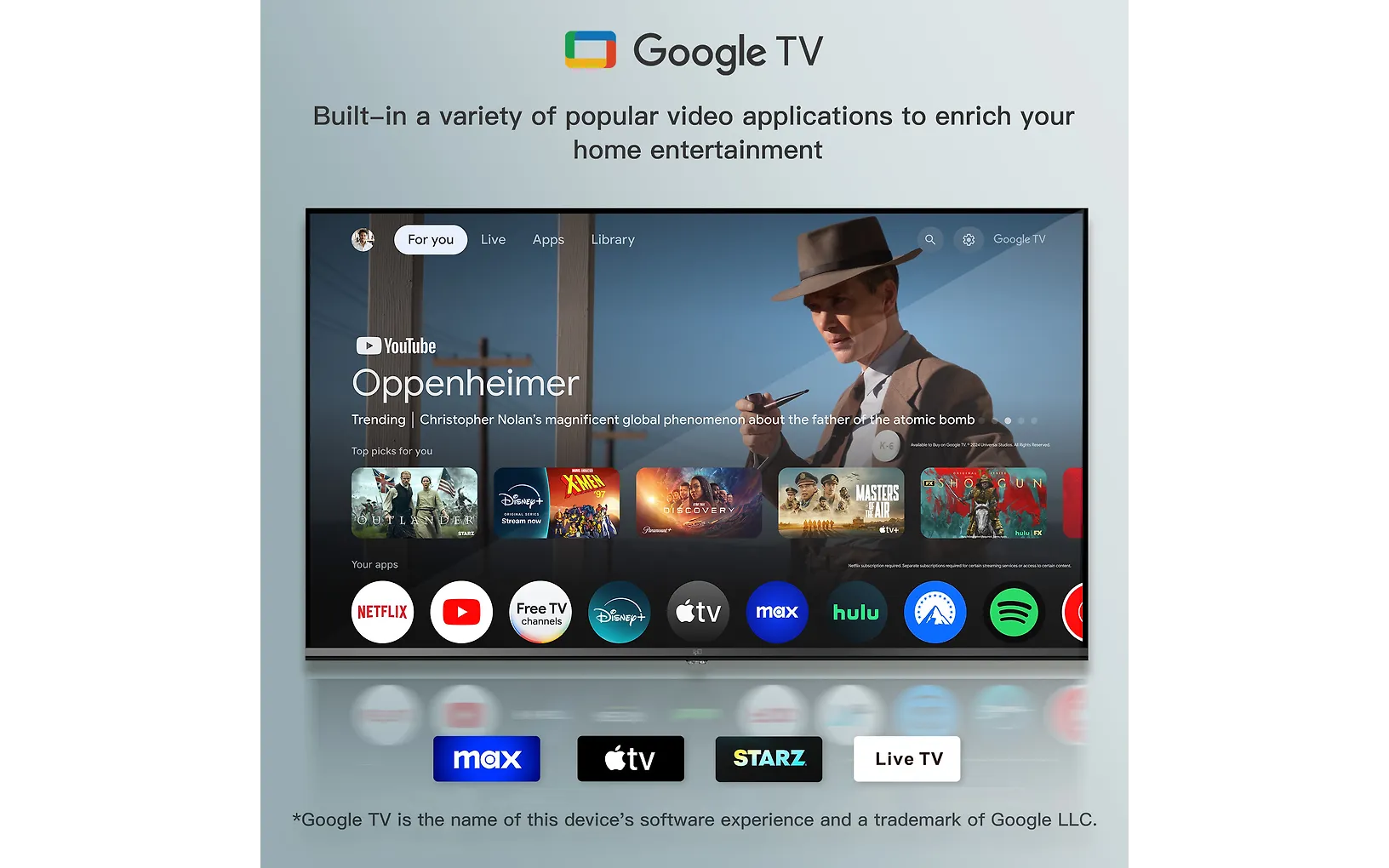 FPD 50" D900 – 4K LED Google TV