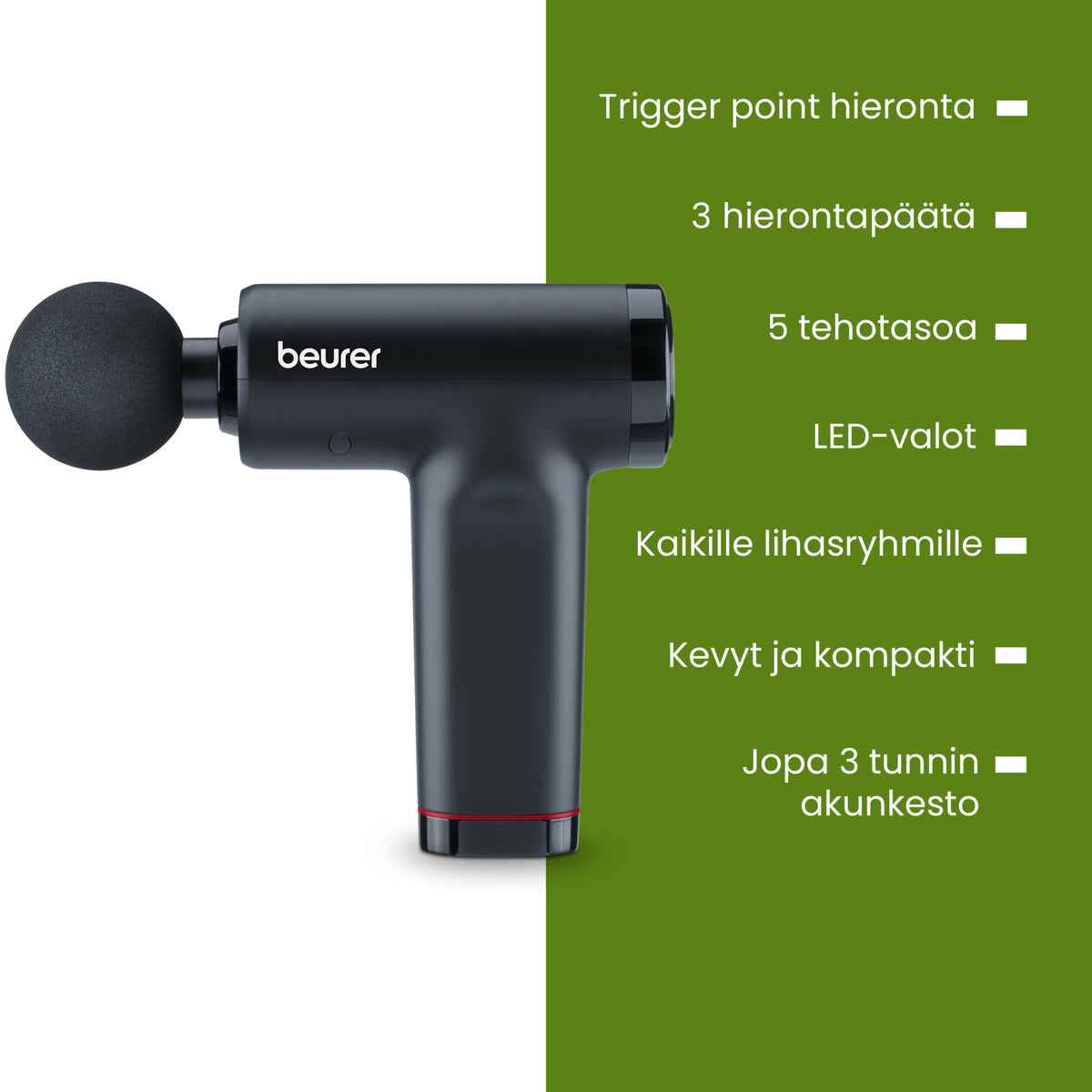 Beurer MG89 CompactPower lihashuoltovasara, musta – kuva 13