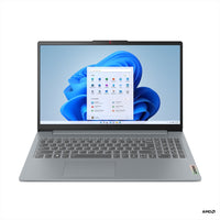 Lenovo IdeaPad Slim 3 82XQ012QMX 15,6" kannettava, Windows 11 Home S, harmaa