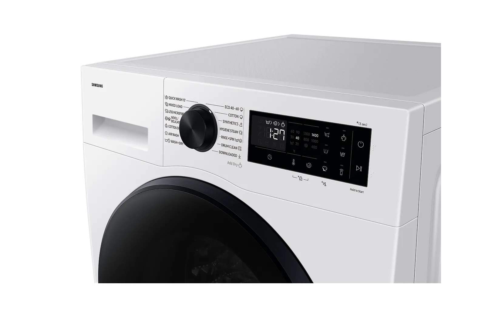 Samsung WD11DG5B15BEEE frontmatad tvättmaskin, vit