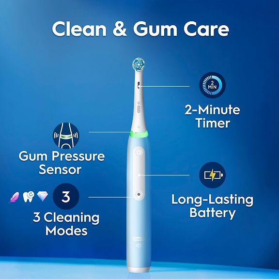 Oral-B iO3 sähköhammasharja, sininen + matkakotelo – kuva 3