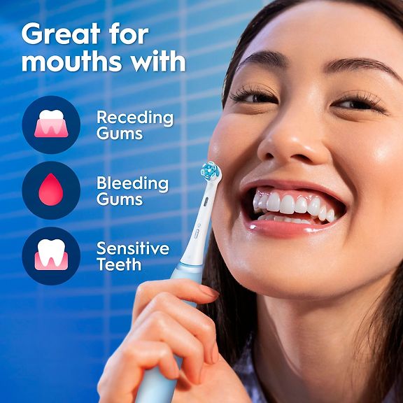 Oral-B iO3 sähköhammasharja, sininen + matkakotelo – kuva 5