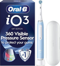 Oral-B iO3 sähköhammasharja, sininen + matkakotelo