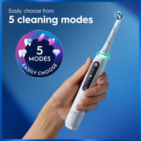 Oral-B iO5 sähköhammasharja, valkoinen + matkakotelo – kuva 4