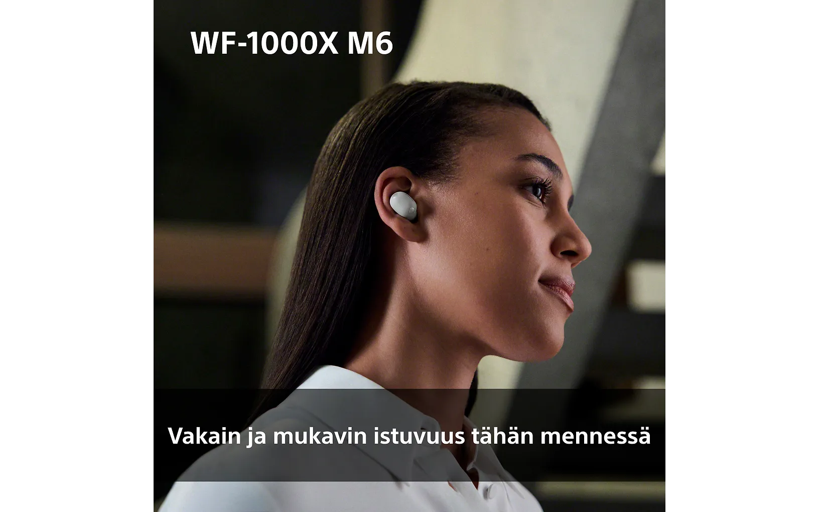 Sony WF-1000XM6 trådlösa brusreducerande in-ear-hörlurar, silver