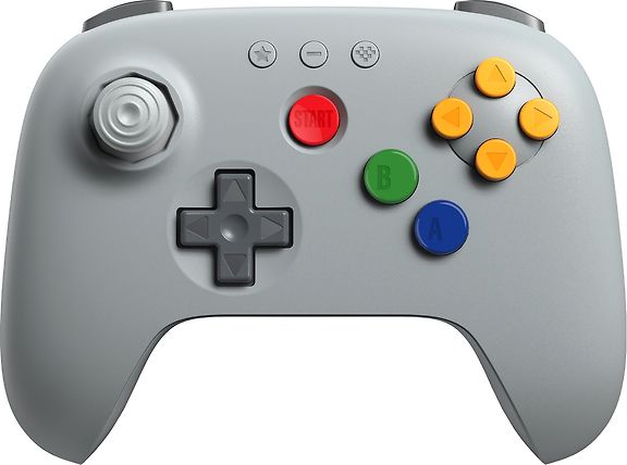 8BitDo 64 Bluetooth peliohjain, harmaa, Switch / PC