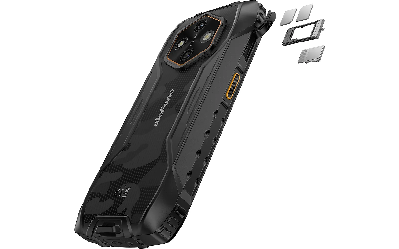 Ulefone Rugking 4 Pro puhelin, 256/8 Gt, musta