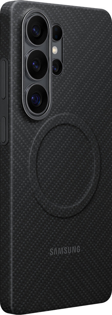 Samsung Galaxy S26 Ultra Carbon Magnet Qi2 -suojakuori, musta – kuva 4