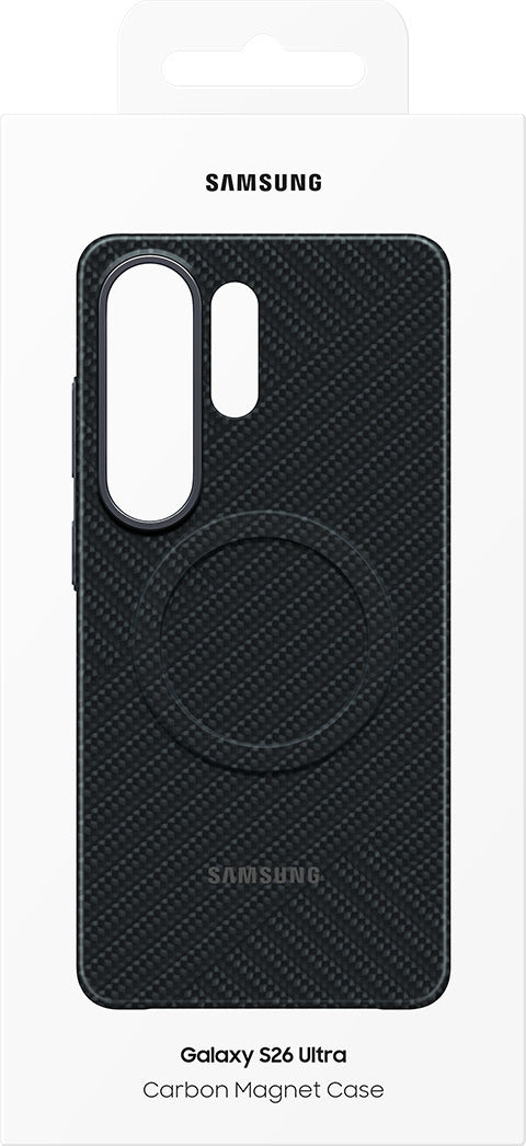 Samsung Galaxy S26 Ultra Carbon Magnet Qi2 -suojakuori, musta – kuva 5