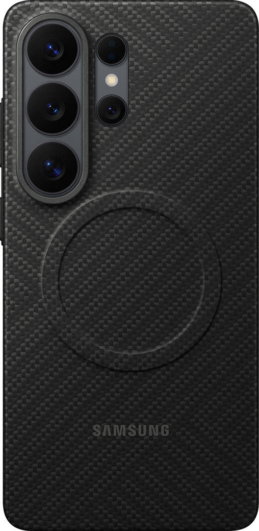 Samsung Galaxy S26 Ultra Carbon Magnet Qi2 -suojakuori, musta – kuva 1