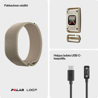 Polar Loop aktiivisuusranneke, S-L, hiekka – kuva 10