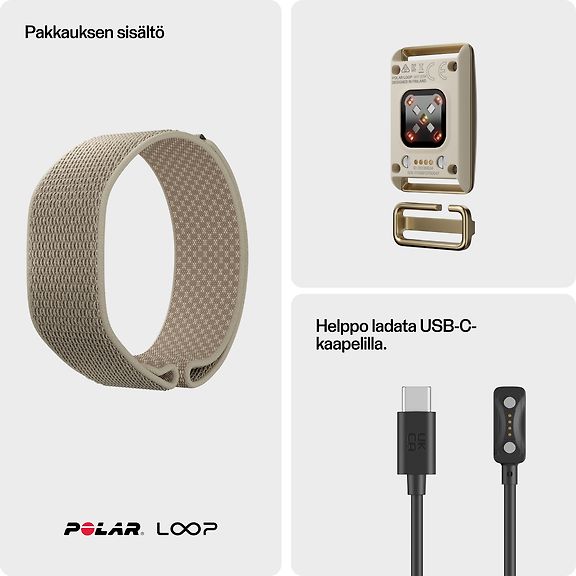 Polar Loop aktiivisuusranneke, S-L, hiekka – kuva 10