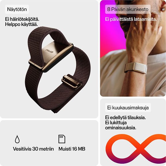 Polar Loop aktiivisuusranneke, S-L, hiekka – kuva 8