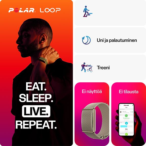 Polar Loop aktiivisuusranneke, S-L, hiekka – kuva 2