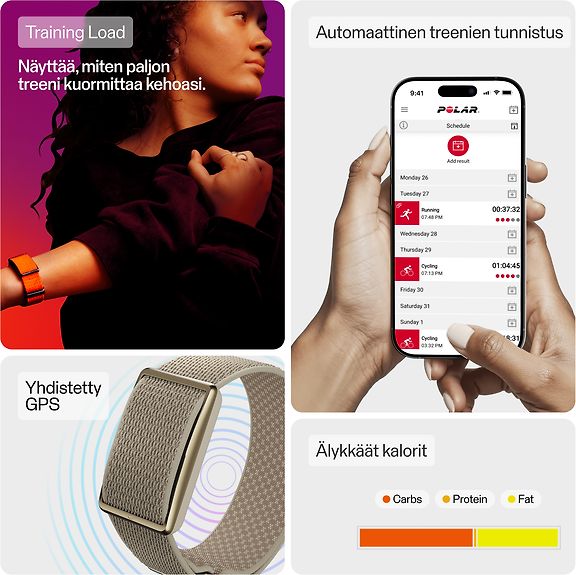 Polar Loop aktiivisuusranneke, S-L, hiekka – kuva 6