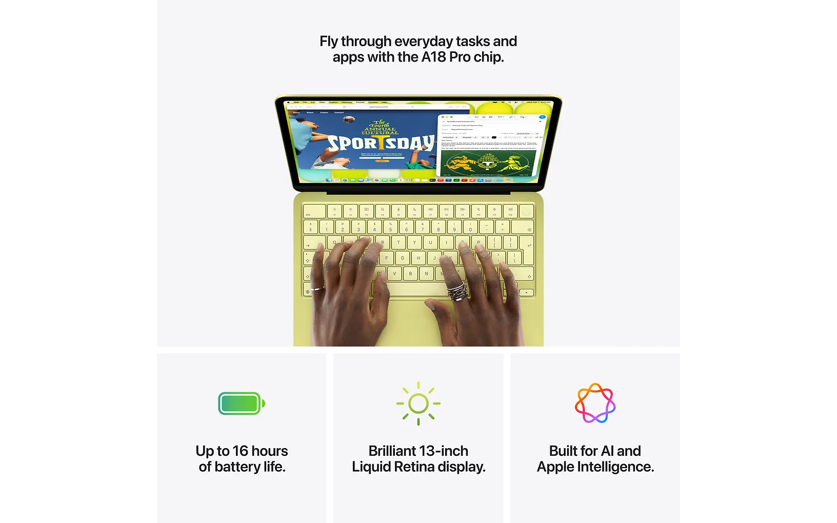 Apple MacBook Neo 13" A18 Pro 8 GB, 512 GB bärbar dator, indigo