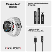 Polar Street X urheilukello, valkoinen