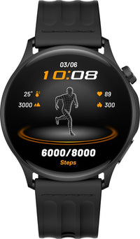 OPPO Watch S älykello fluorokumirannekkeella, musta