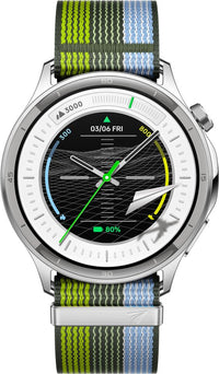 OPPO Watch S älykello tekstiilirannekkeella, hopea