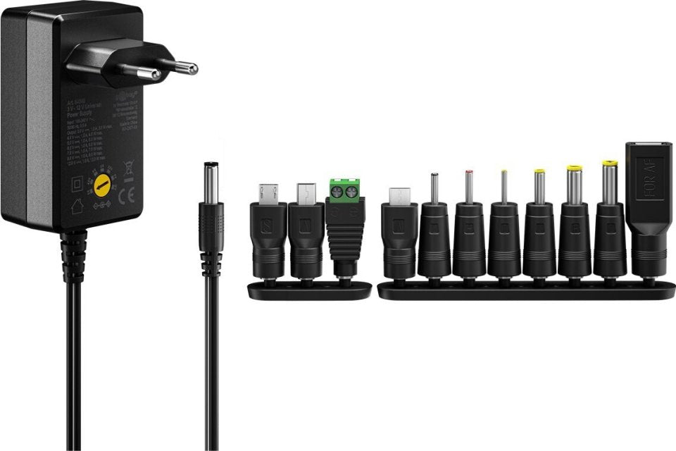 Goobay yleisvirtalähde 3–12 V, 27 W, 2,25 A