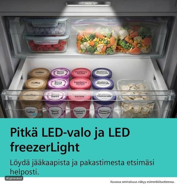 Siemens GS36NVWCG iQ300 kaappipakastin, valkoinen