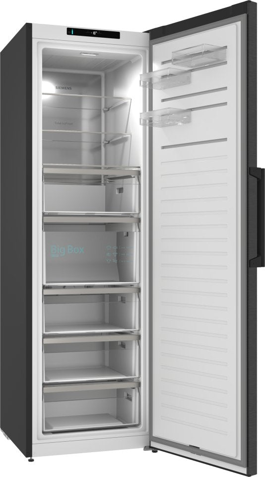 Siemens GS36NVXCG iQ300 kaappipakastin, musta teräs
