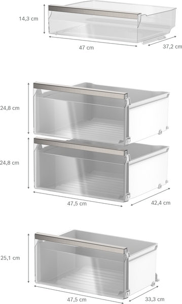 Bosch KSN36AICM Serie 6 jääkaappi, harjattu teräs, anti-fingerprint