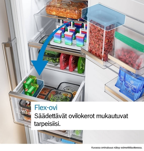 Bosch KSN36VCCG Serie 4 jääkaappi, harmaa