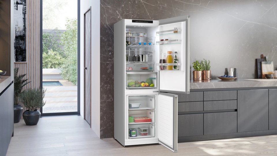 Siemens KG36NVIDG iQ300 jääkaappipakastin, ruostumaton teräs