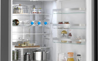 Siemens KG39NVXCG iQ300 jääkaappipakastin, musta teräs, 2 m