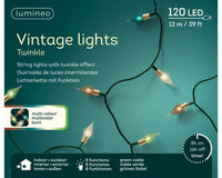 Lumineo vintage LED-tuikevalosarja sisä- ja ulkokäyttöön