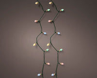 Lumineo Retro twinkle koristevalosarja, monivärinen, 11,9 metriä, sisä- ja ulkokäyttöön