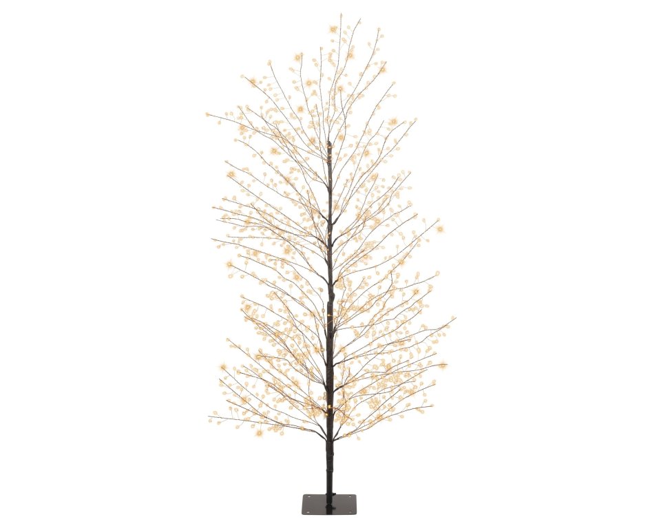 Lumineo Micro LED -valopuu valoilla, 150 cm, sisä- ja ulkokäyttöön