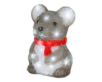 Lumineo LED-akryylihiiri valoilla, sisä- ja ulkokäyttöön