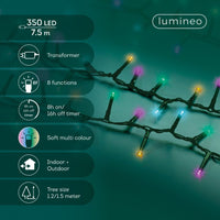 Lumineo Compact twinkle koristevalosarja, monivärinen, sisä- ja ulkokäyttöön