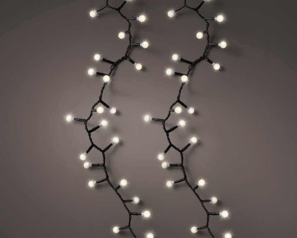 Lumineo Cherry LED-koristevalosarja, klassinen valkoinen, sisä- ja ulkokäyttöön