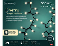 Lumineo Cherry LED-koristevalosarja, klassinen valkoinen, sisä- ja ulkokäyttöön