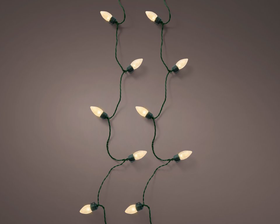 Lumineo vintage LED-kuusenkoristevalosarja sisä- ja ulkokäyttöön